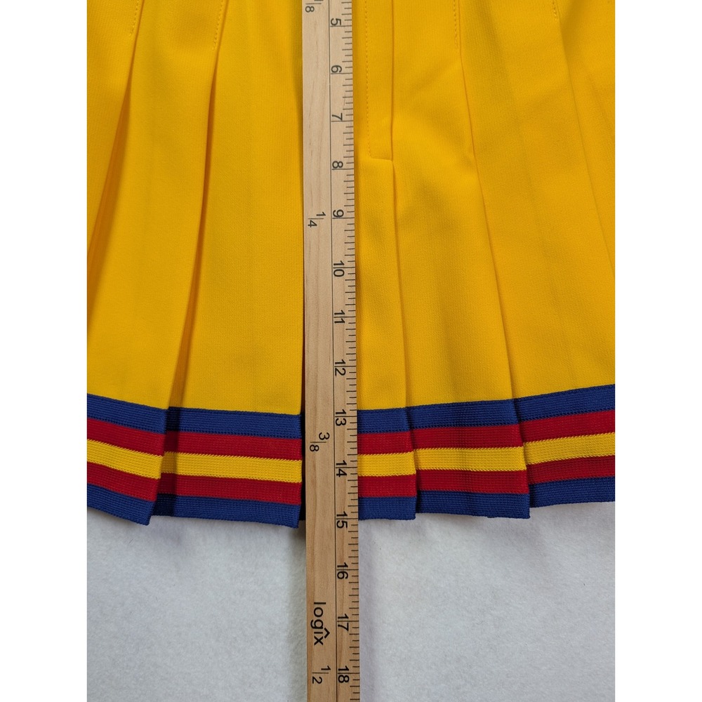 Varsity Womens Cheerleading Uniform Set 34 5-14 UCA USA Sweater Skirt Yellow - Picture 15 of 16